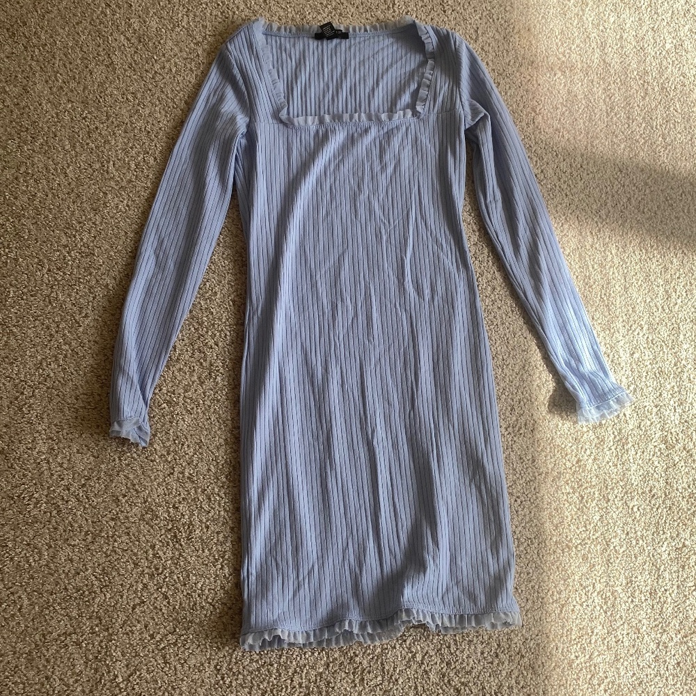Forever 21 Light Blue Women’s Long Sleeve Dress Size S